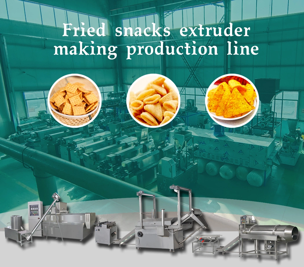 Fully Automatic Twin-Screw Potato Chip Professional Extrusion Manufacturing Machine