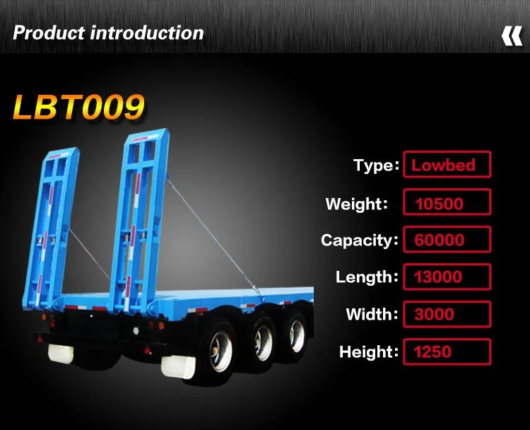 High Quality Low Bed/Flat Bed Semi Trailer Best Price