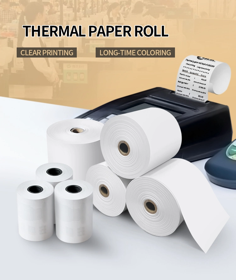 Factory Price Cash Register Roll 57mm Thermal Paper Roll