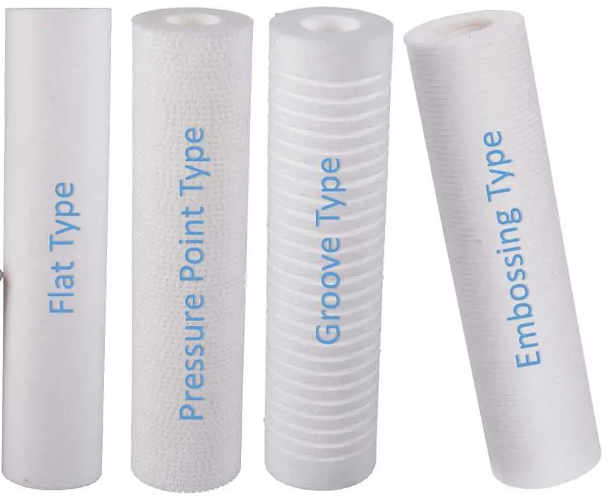 OEM Customized PP Water Filter Media Cartridge 1 5 10 50 75 100 Micron