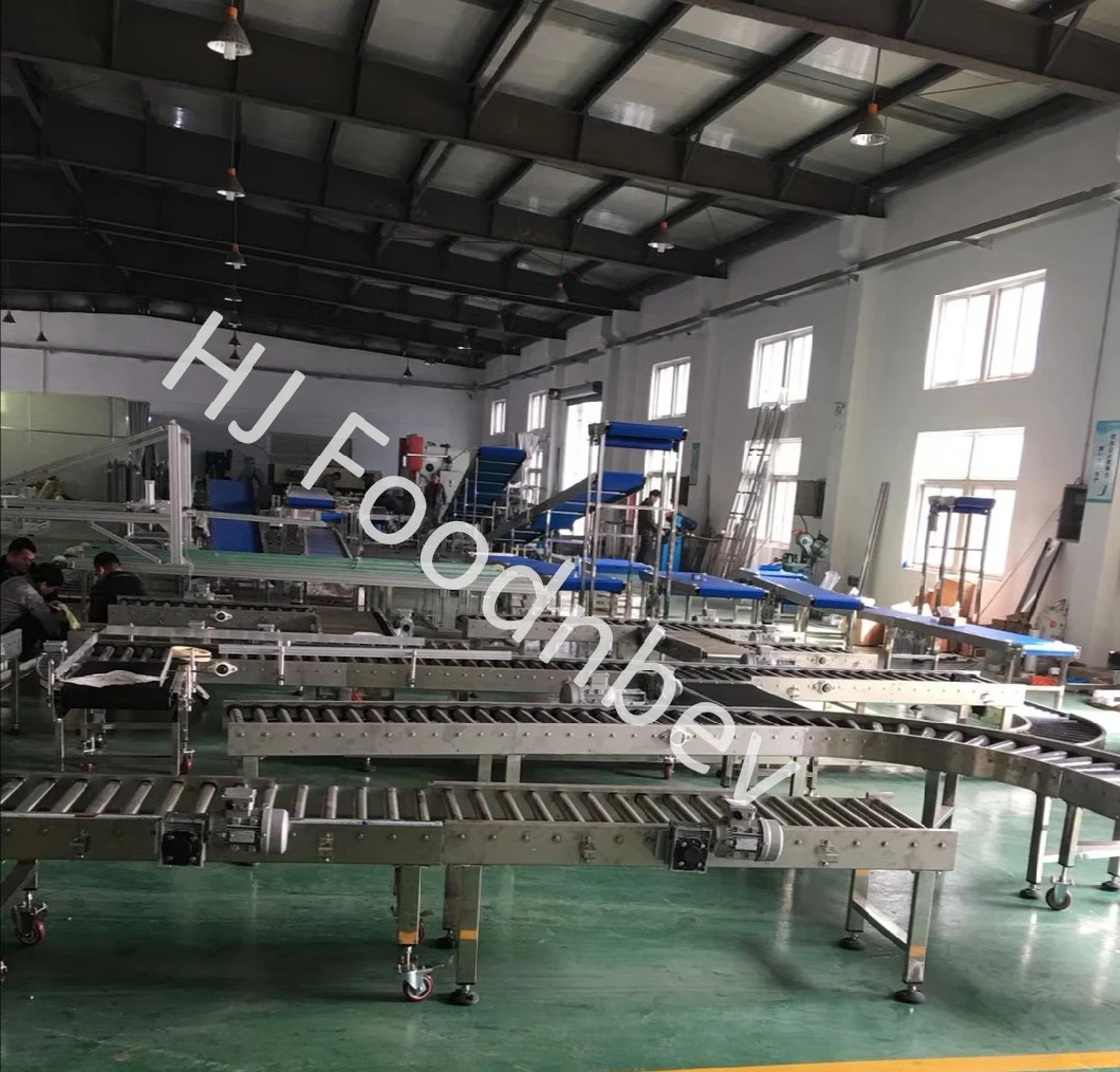 Flat Flex Belt Conveyor 90 Degree Curved PVC Material Turning Roller Conveyor Dishwasher Conveyor