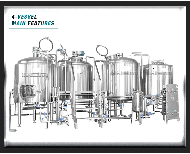 2000L Beer Brewing Equipment Turnkey Project with Beer Filtration Equipment