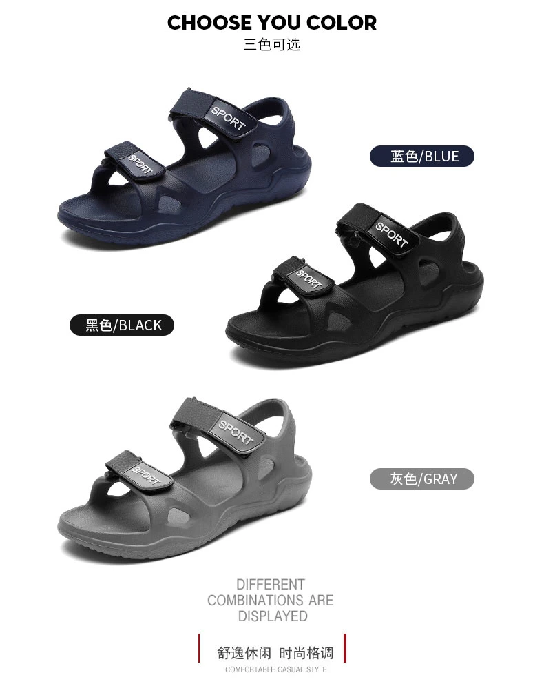 Hot Sale Men Lightweight EVA Beach Slippers Sandals for Summer (MY-836)