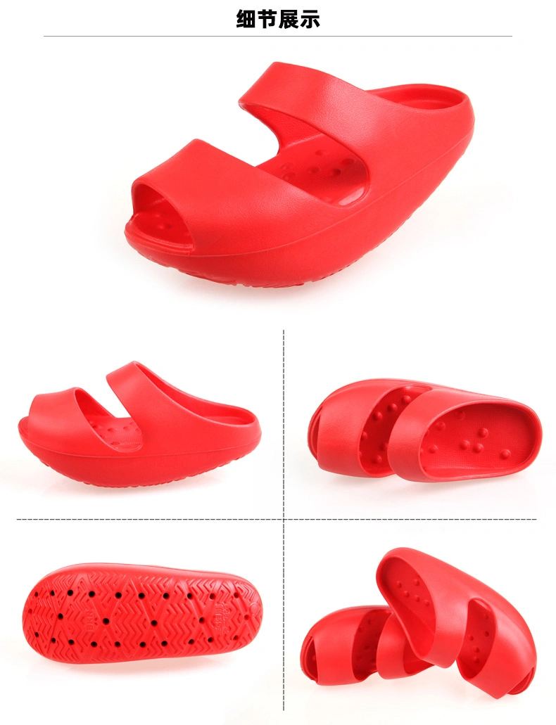 Retails Japanese EVA Foam Injection Moulding Women Indoor Keep Fit Fitness Chunky Sandals Slippers Shoes