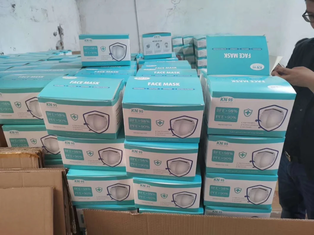 Ready to Ship in Stock Fast Dispatch Ffp2-N95 Anti Virus Disposable Face Mask N95 Kn95