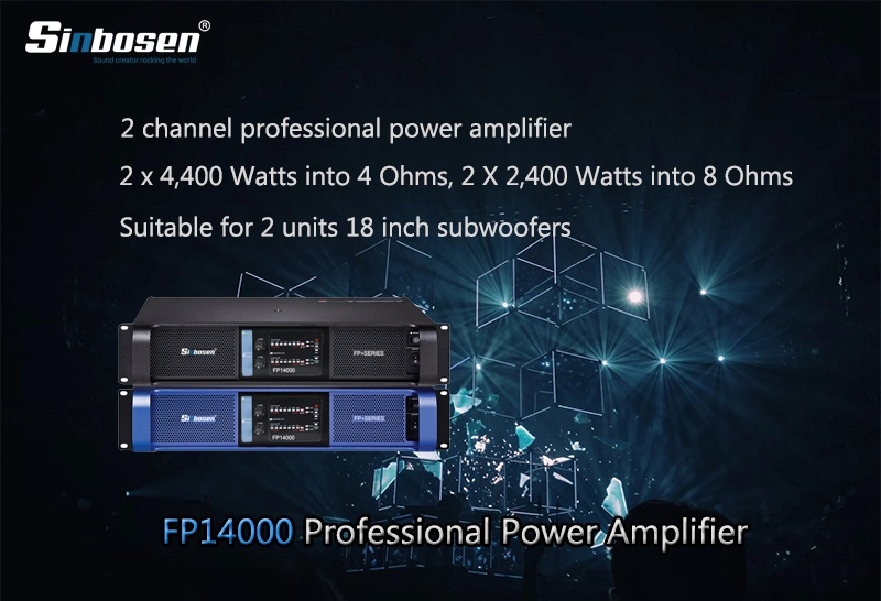 Power Mixer Professional Amplifier Fp14000 2 Channal Amplifier 2000W Most Powerful Amplifier