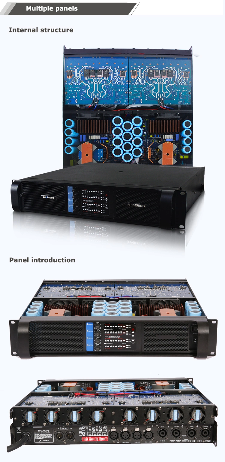 Power Amplifier Professional Fp22000q 4650 Watt 4 Channel Class D Power Amplifier for Sale