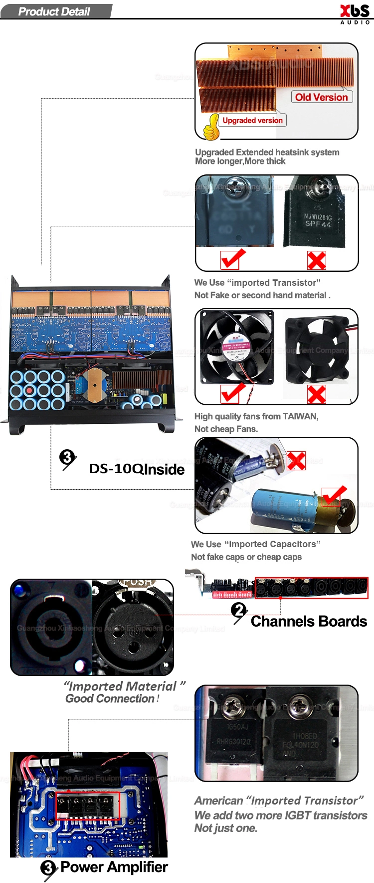 New Products 2018 1000 Watt Power Amplifier 4 Channels Class Td Professional Power Amplifier with Ce&RoHS