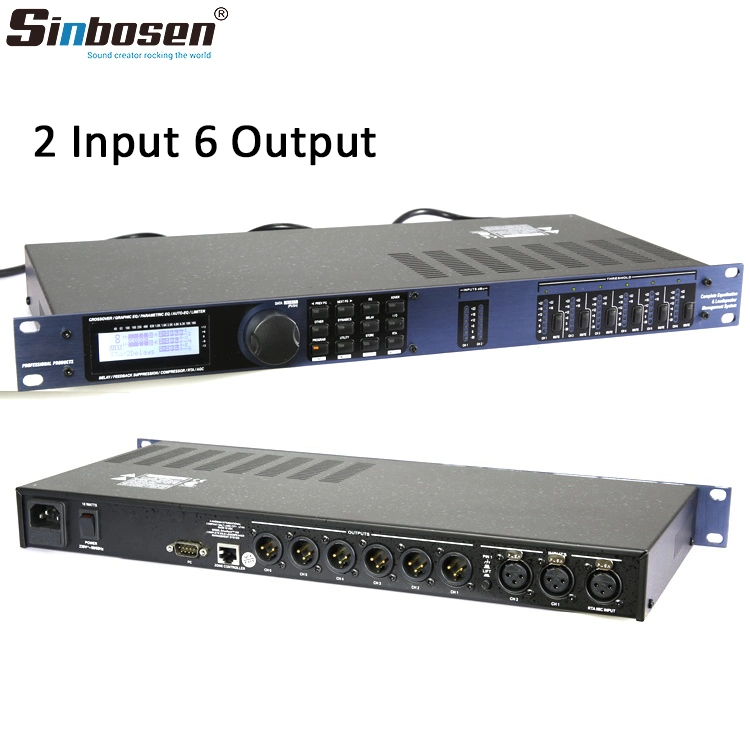 Sinbosen Dxb260 2 Input 6 Output Karaoke Professional Digital Audio Processor for DJ Processor