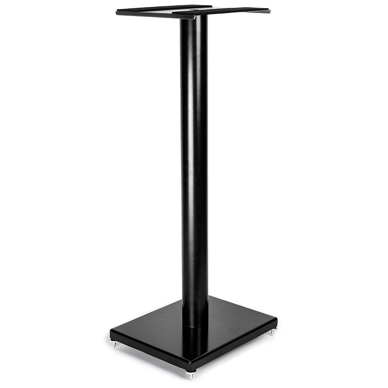 90 Cm Metal Heavy Duty Black Home Theater Floor Book Shelf Speaker Stand for Monitor Speaker