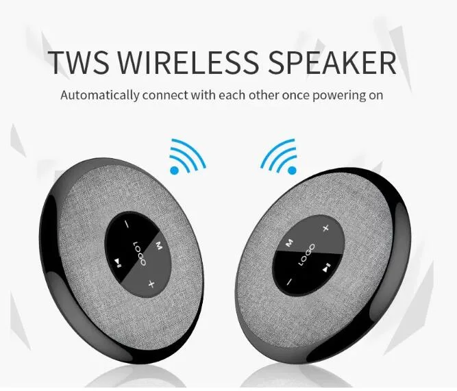 Bluetooth Speaker Ipx6 Waterproof Mini Wireless Speaker Bass Speaker LED Logo