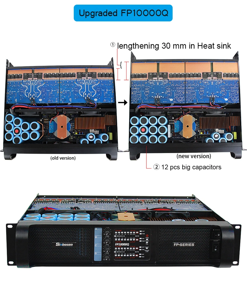 Sound Standard Amplifier Fp10000q Professional Power Amplifier 2000 Watt Stage Stereo Amplifier