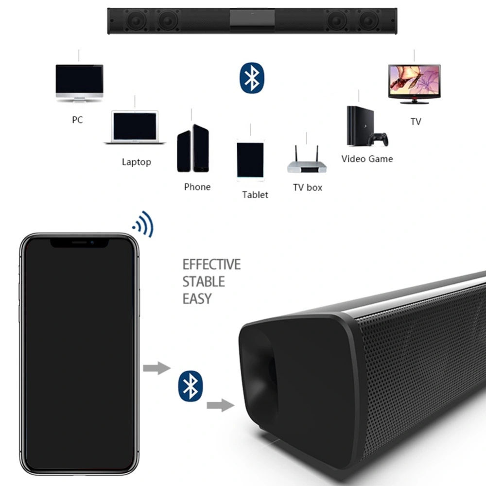 Karaoke Soundbar Home Theater Speaker System Wireless Bluetooth Loud Speaker