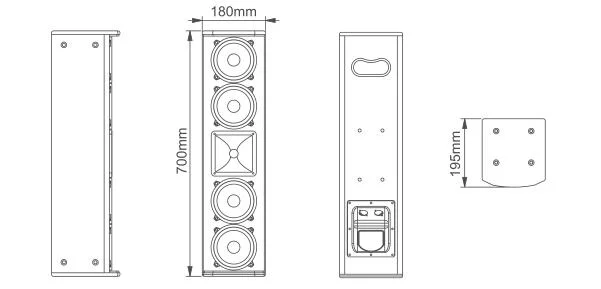 Column Speaker Line Array