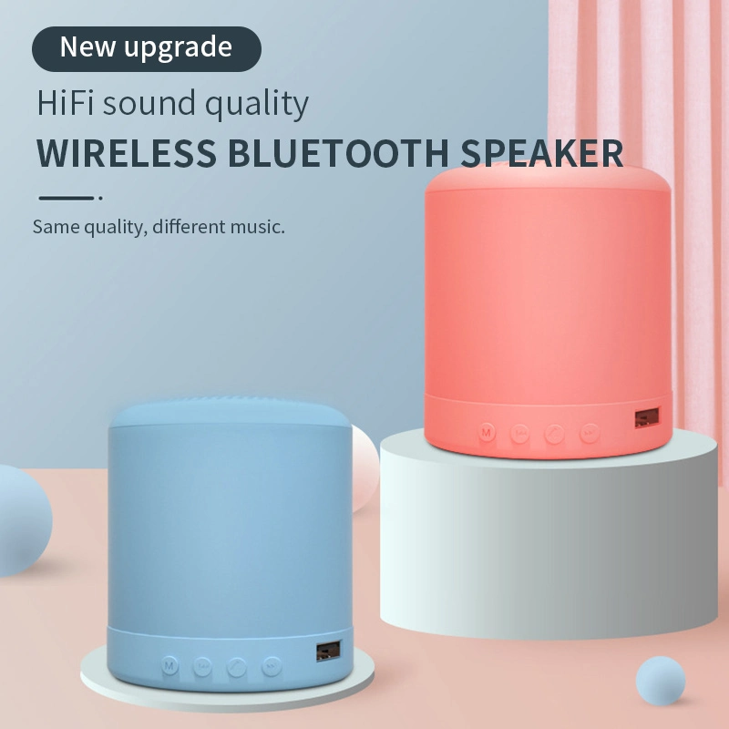 2021 New Arrivals Macaron Stereo Loudspeaker Outdoor Mini Portable Wireless Bluetooth Speaker