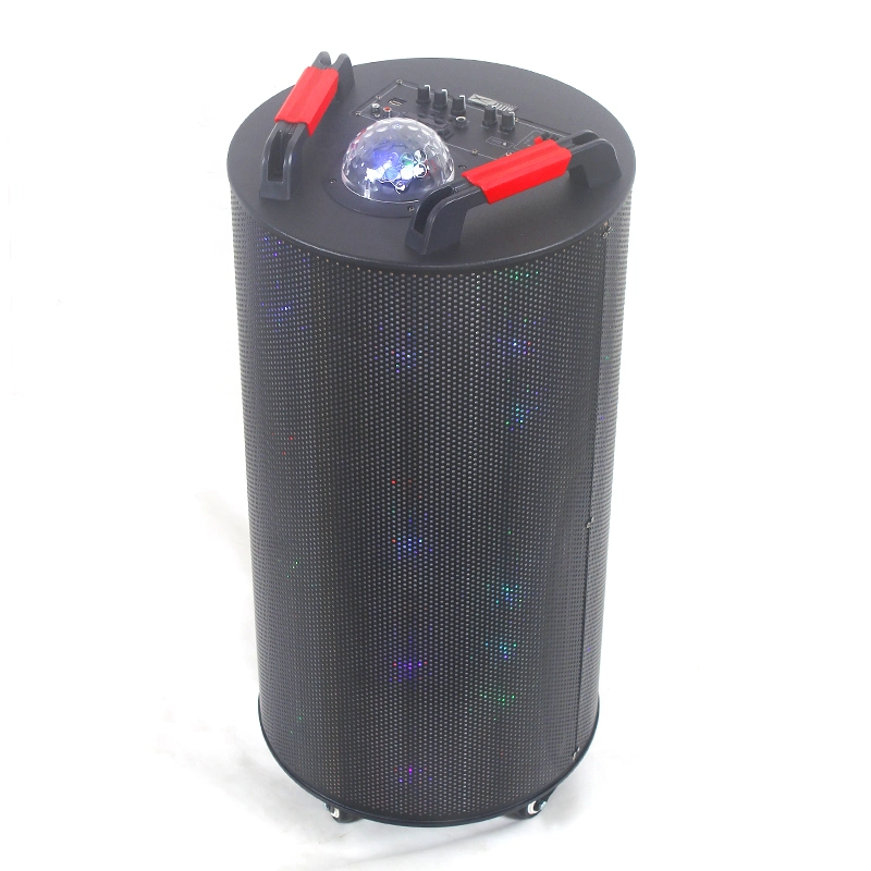 New Party Karaoke Bt Speakers Colorful LED Cylinder Super Bass