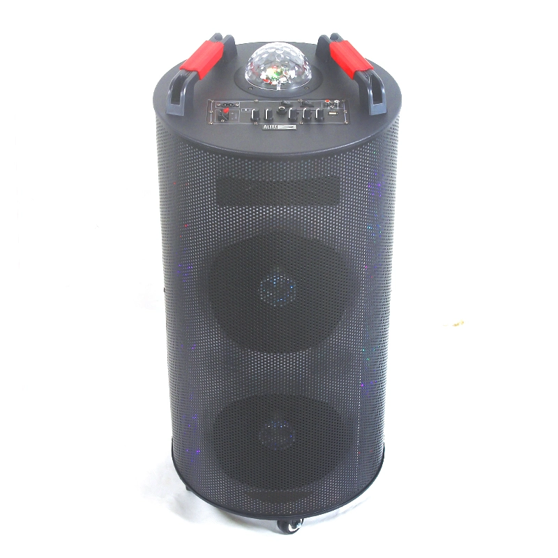 New Party Karaoke Bt Speakers Colorful LED Cylinder Super Bass