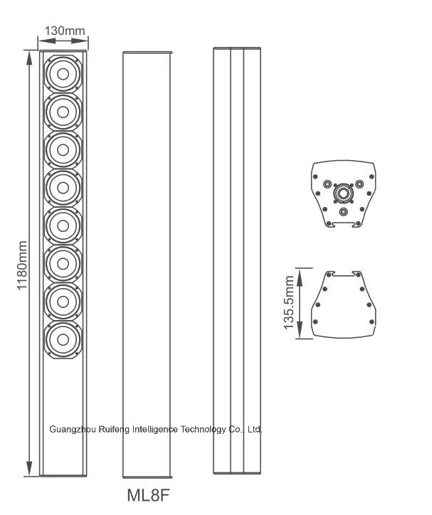 PRO Audio Active Speaker Self-Powered Speaker PA Sound System Speaker