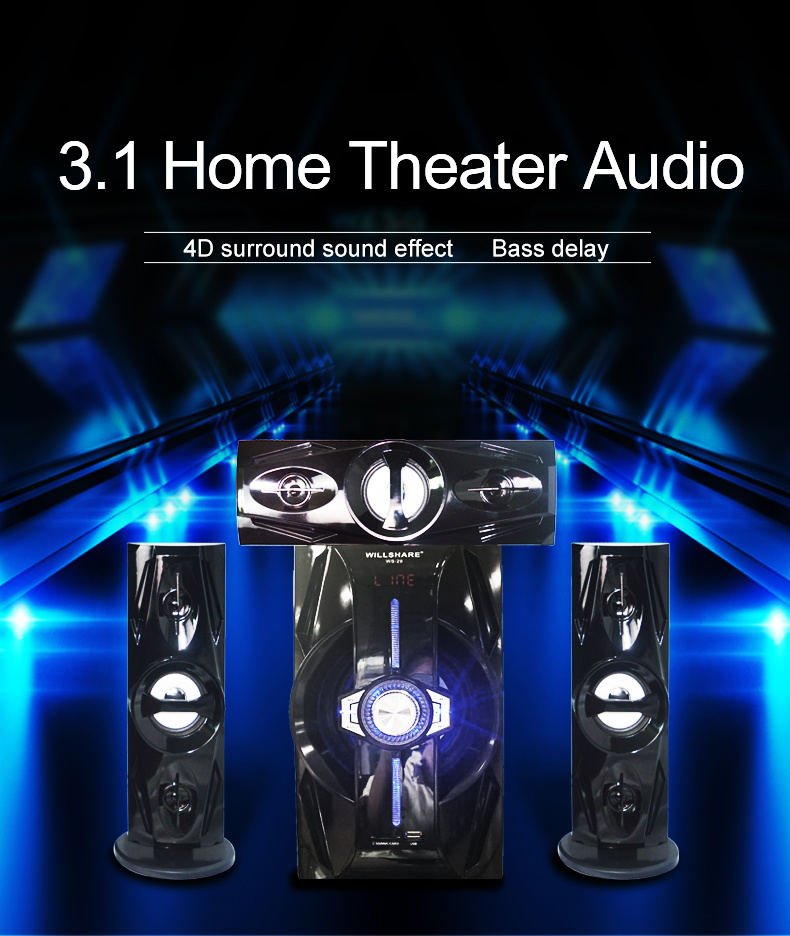 Home Theater 3.1 CH Multimedia Speaker System Speaker