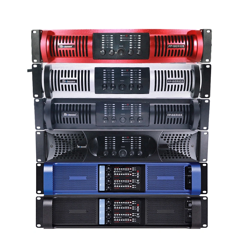 Sinbosen Red Panel DJ Amplifier Price Professional Audio Power Fp22000q 4X4650W Power Amplifier