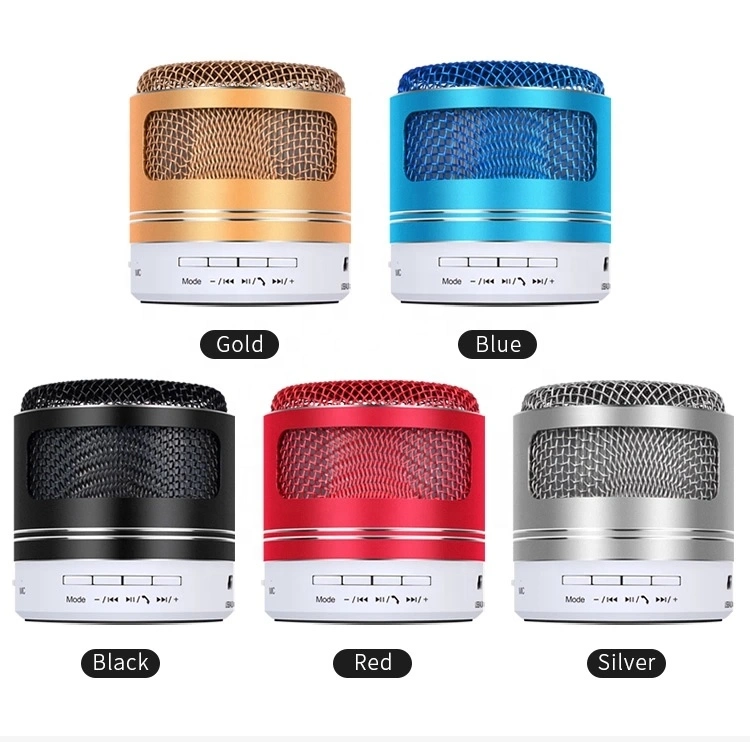 Portable Microphone Shape Super Bass Speaker Column Sound Bt Speaker Mini Speaker