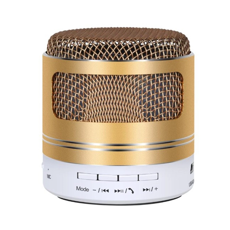 Portable Microphone Shape Super Bass Speaker Column Sound Bt Speaker Mini Speaker