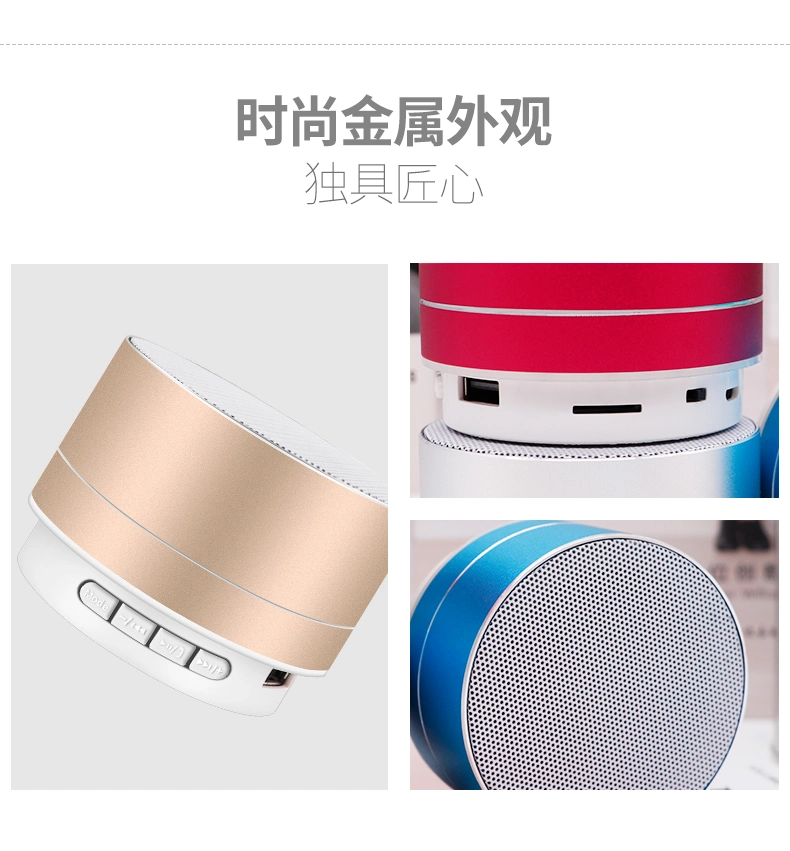 A1 Wholesale Portable Outdoor Speaker Microphone Bluetooth Audio Speaker Wireless Column Speaker with Flashlight Phone Holder