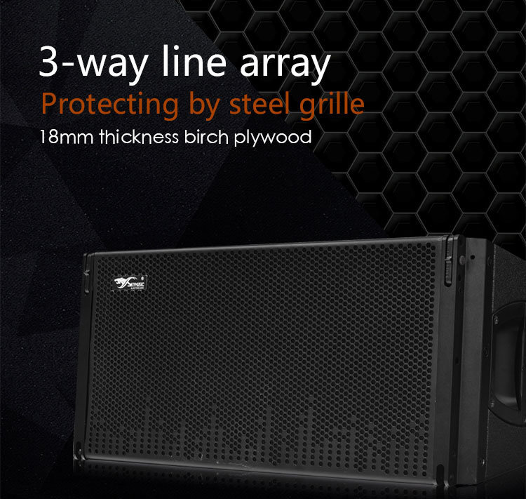 V8 Double 10 Inch Driver Line Array 3 Way Sound System Line Array Loudspeaker