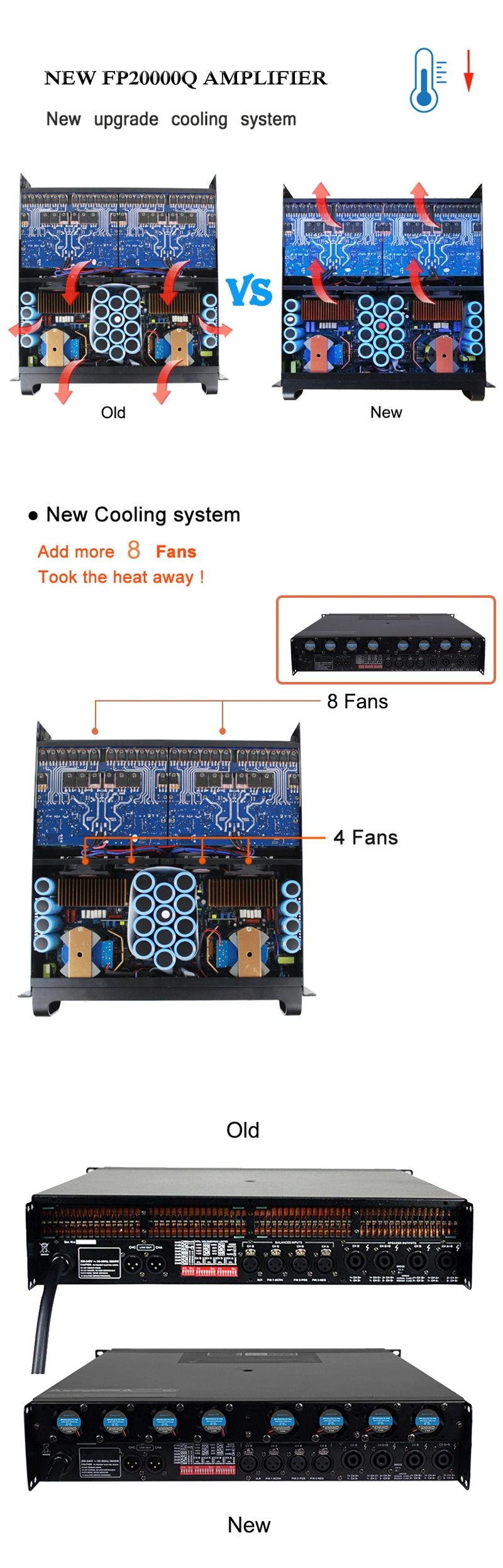 Professional Audio Amplifier Board Fp20000q High Power Amplifier for Subwoofer