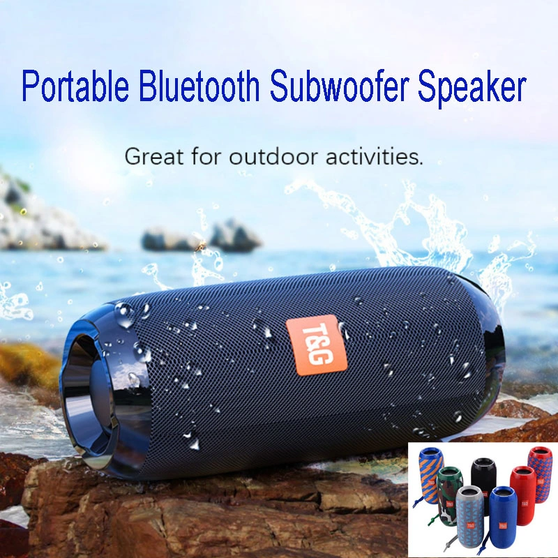 Waterproof Portable Bt Speaker Wireless Outdoor Speaker with Hand Rope Tg117