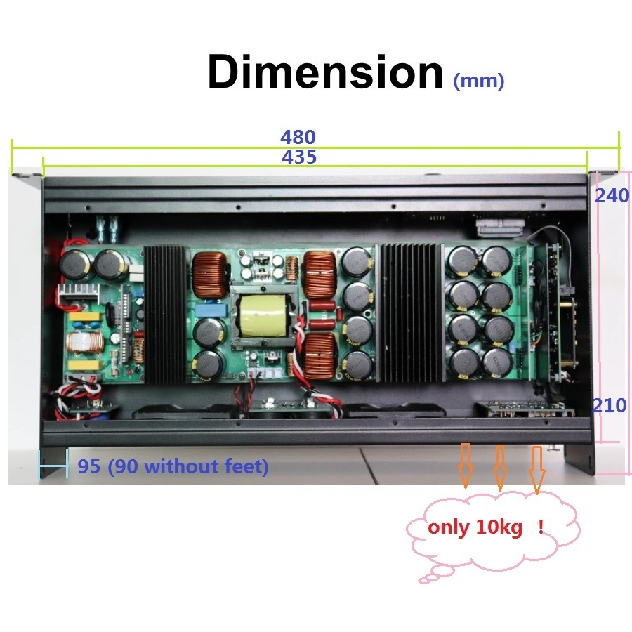 Speaker Power Amplifier PA Audio System DSP KTV Sound System