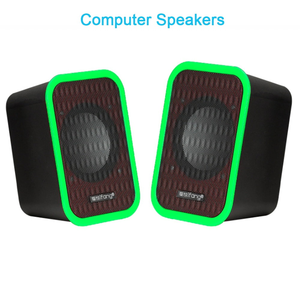 2021 New Audio Speaker PC Computer Home Theatre System 2.0 Speaker USB Wired Speaker