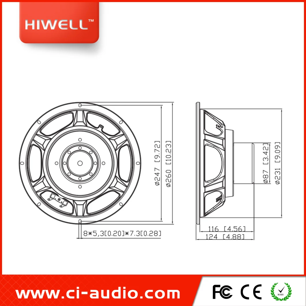 PRO Audio 10'' Neodymiun Line Array Speaker System Falante, Powered Speaker Loudspeaker.