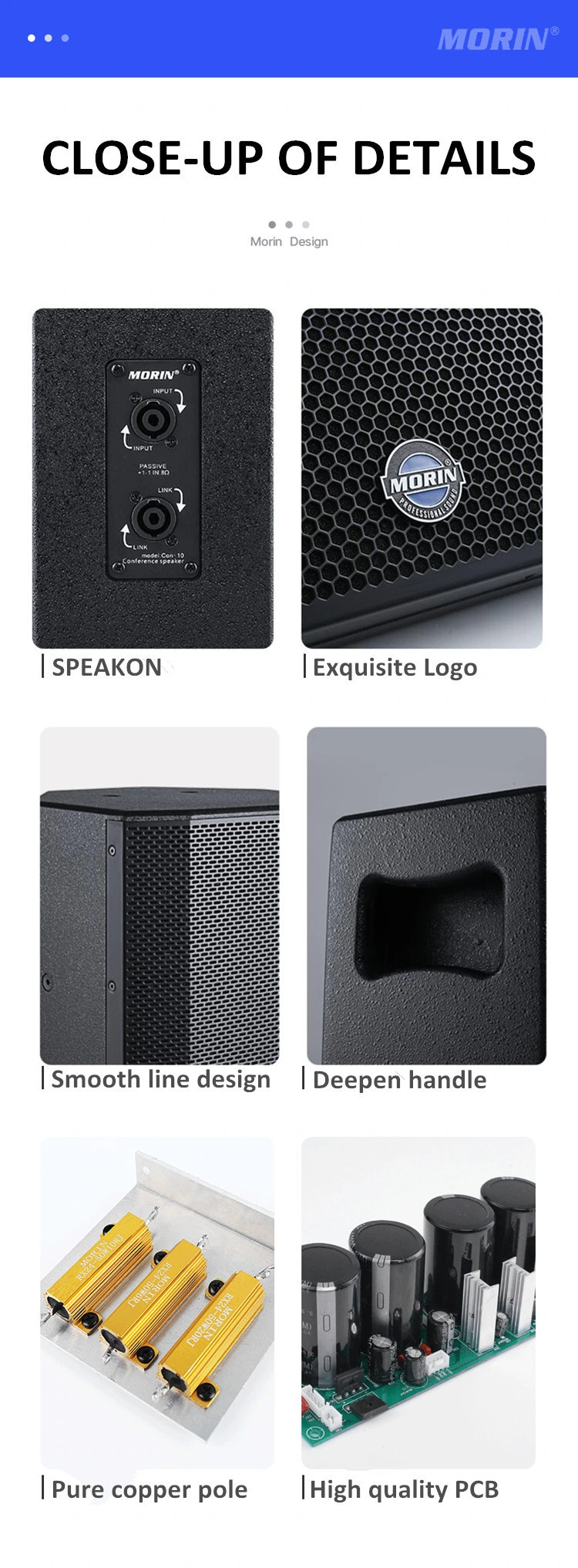 High Quality 10 Inch PRO Audio Speaker for Meeting Room