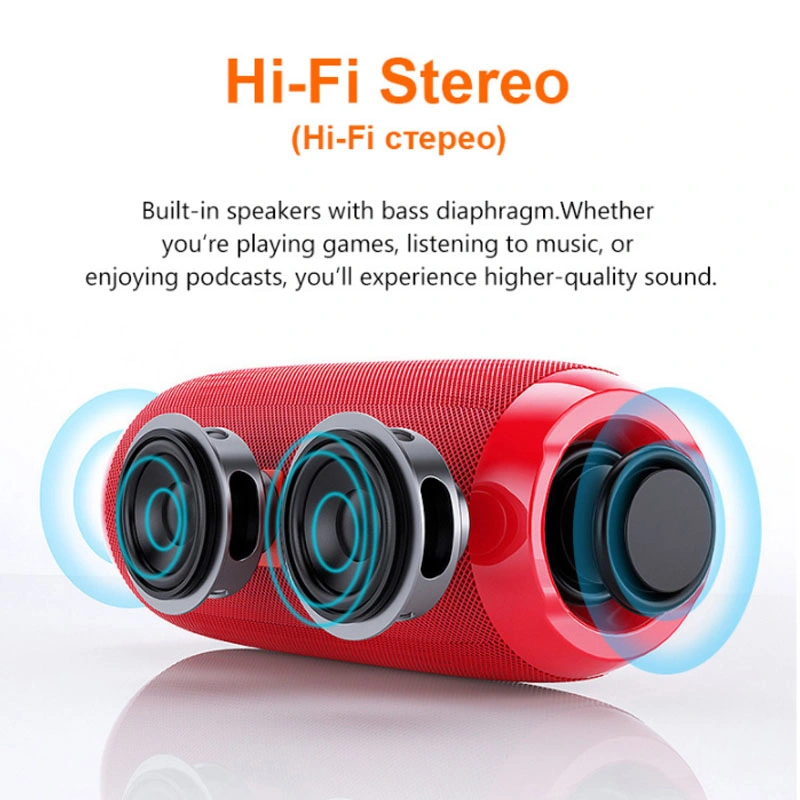 Waterproof Portable Bt Speaker Wireless Outdoor Speaker with Hand Rope Tg117