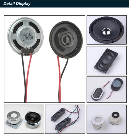 Mini Mobile Phone Aluminum Cone Speaker, Dynamic Speaker with Wire