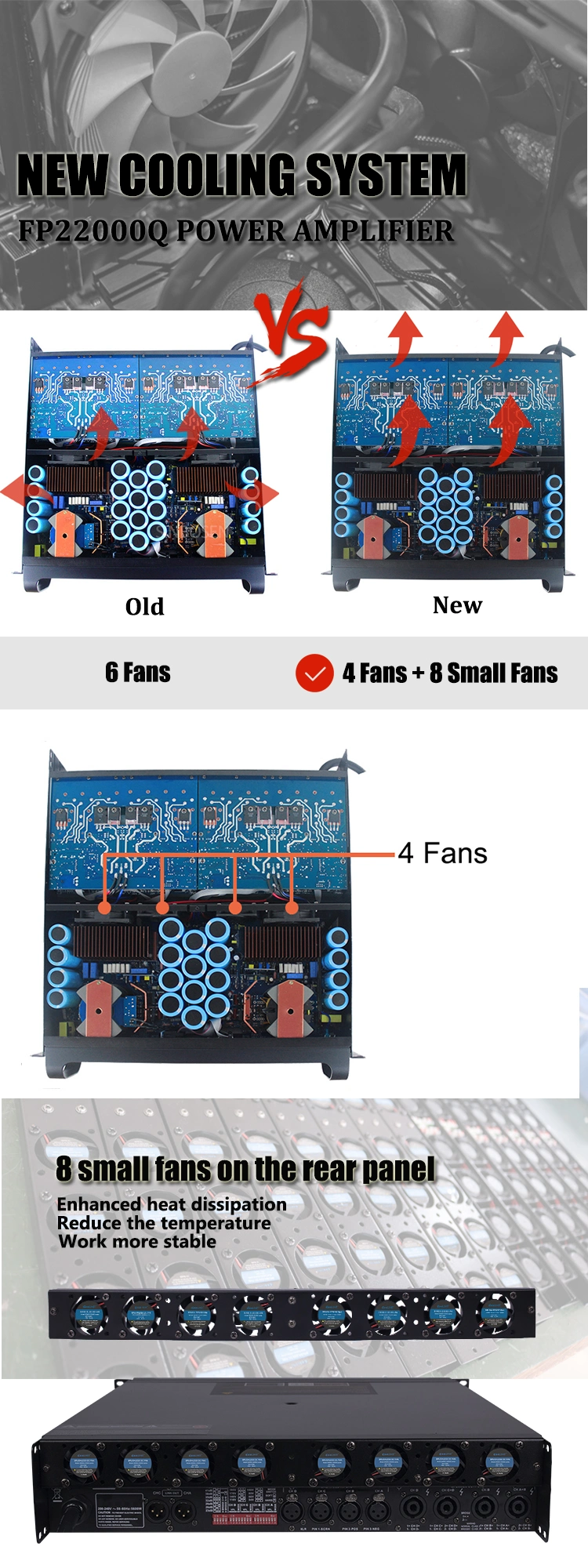 Professional Amplifier Power Sound System Fp22000q Power Amplifier Class Td Modul Amplifier