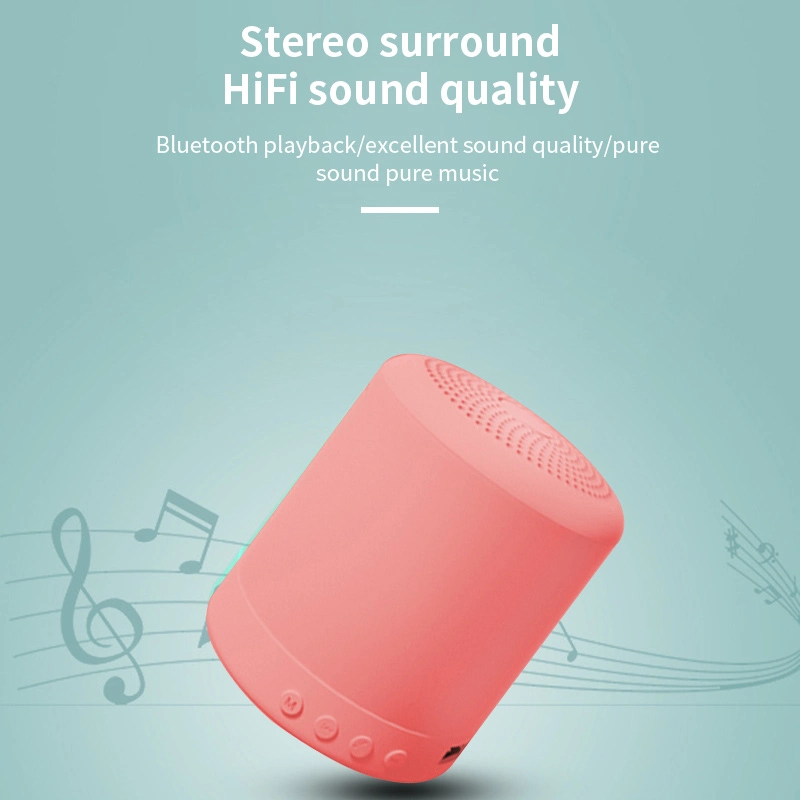 2021 New Arrivals Macaron Stereo Loudspeaker Outdoor Mini Portable Wireless Bluetooth Speaker