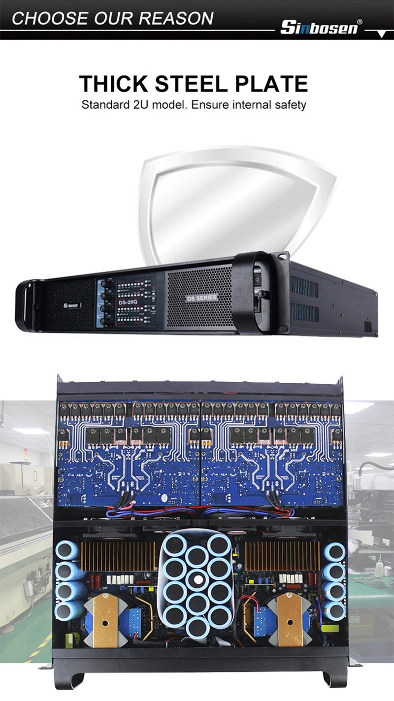 Sinbosen Professional Fp20000q Power Amplifier DJ Amplifier 10000 Watt Sound System Amplifier