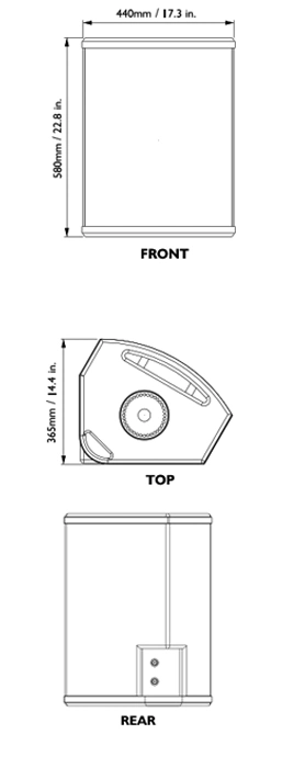 15 Inch Stage Coaxial Monitor Speaker PA Sound Audio System 15xt