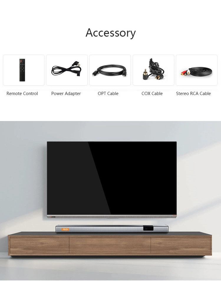 Bluetooth Soundbar Prefessional Sound System/ TV Speaker for Wireless Home Theater System