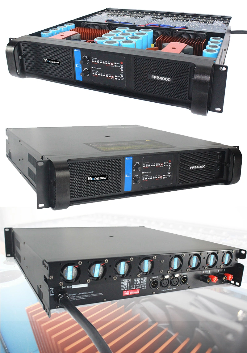 Sinbosen 7500 Watt 2 Channels Class Td Power Amplifier Fp24000 Professional Amplifier Power