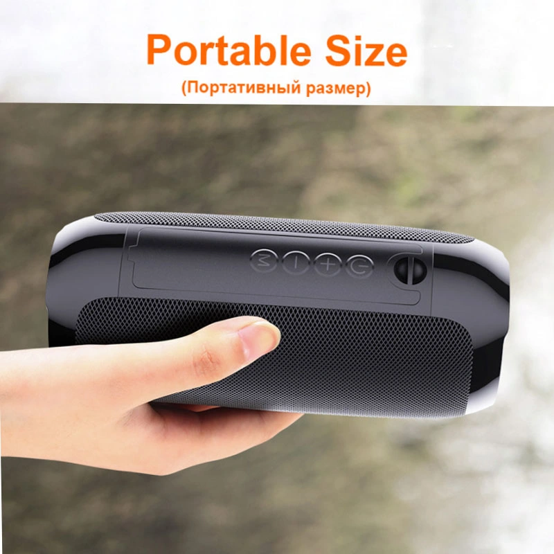 Waterproof Portable Speaker Wireless Outdoor Speaker with Hand Rope Tg117