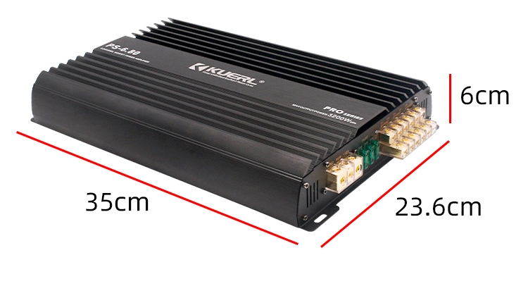 High-Quality Car Audio Power Amplifier 12V, Car Audio Modified Six-Channel Amplifier, Professional Car Amplifier