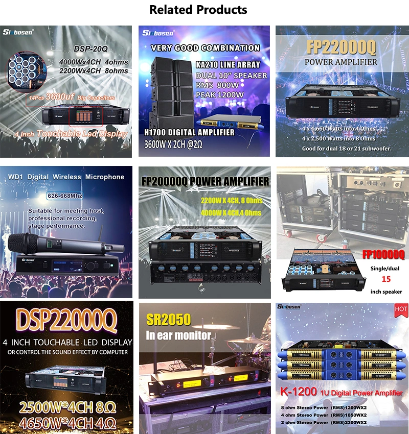 4000 Watt Power Amplifier 4 Channel Fp20000q Audio Amplifier Professional Karaoke Amplifier