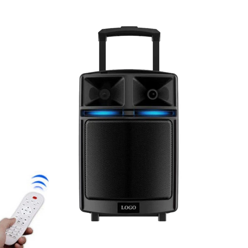 Leisound Multifunction 10 Inch Speaker Big Power Subwoofer DJ PA Speakers Outdoor Portable Trolley Speaker