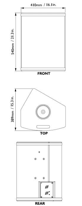 12xt Professional Coaxial Stage Monitor Speaker 12 Inch