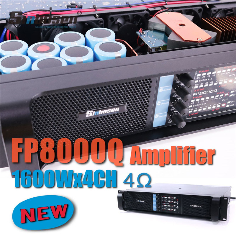 Professional 4 Channel Amplifier System Fp8000q Home Theater System Power Amplifier Price