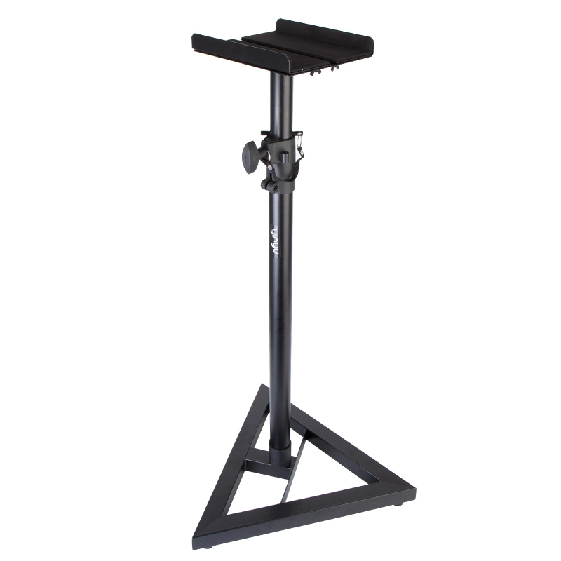 Desk Adjustable Black Floor Adjustable Bookshelf Speaker Stand for Studio Monitor Speaker