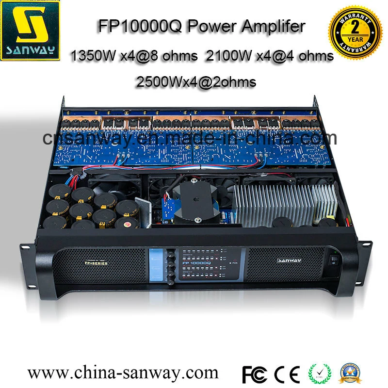 Fp10000q 10000W 4 Channel 2 Ohms Stable Professional Audio Amplifier, High Power Amplifier